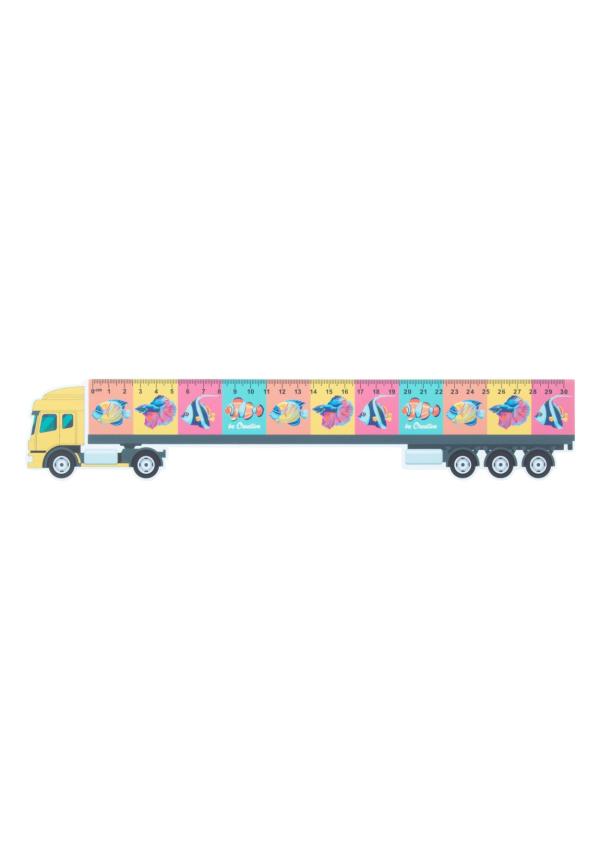 AP AP718344 - Trucker 30 kamion formájú vonalzó, 30 cm