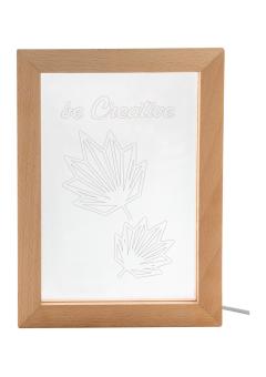 Woodiframe LED-es trófea