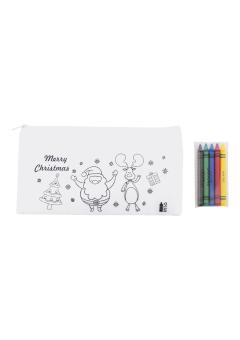 Julfar Draw színezhető karácsonyi tolltartó