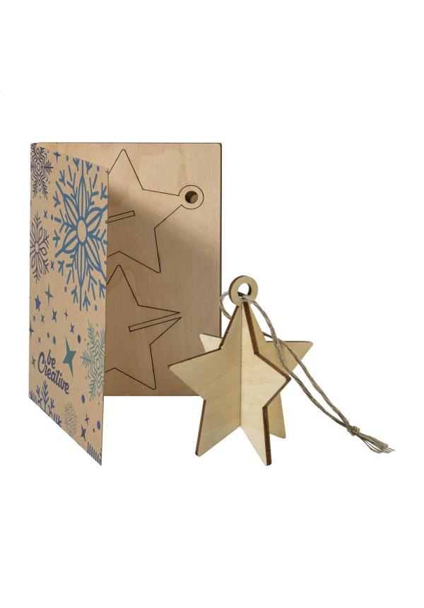 AP AP715078 - FestiCard Kraft karácsonyi képeslap, csillag