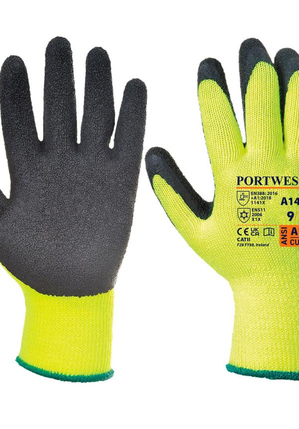 DE A140 - Portwest Mártott latex védőkesztyű, téli kivitel DE A140 - Portwest Mártott latex védőkesztyű, téli kivitel