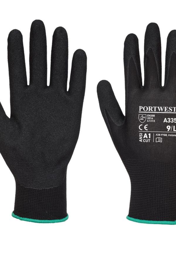 DE A335 - Portwest A335 - Dermi-Grip NPR15 Nitrile Sandy kesztyű
