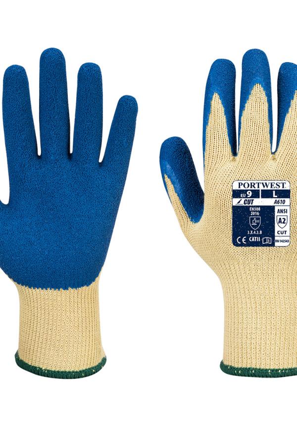 DE A610 - Portwest Kevlar® tenyérmártott latex kesztyű, Cut 3