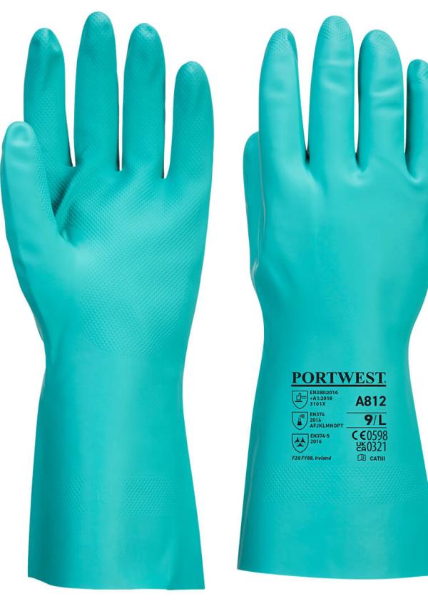 DE A812 - Portwest Nitrosafe Plus vegyszerálló kesztyű DE A812 - Portwest Nitrosafe Plus vegyszerálló kesztyű
