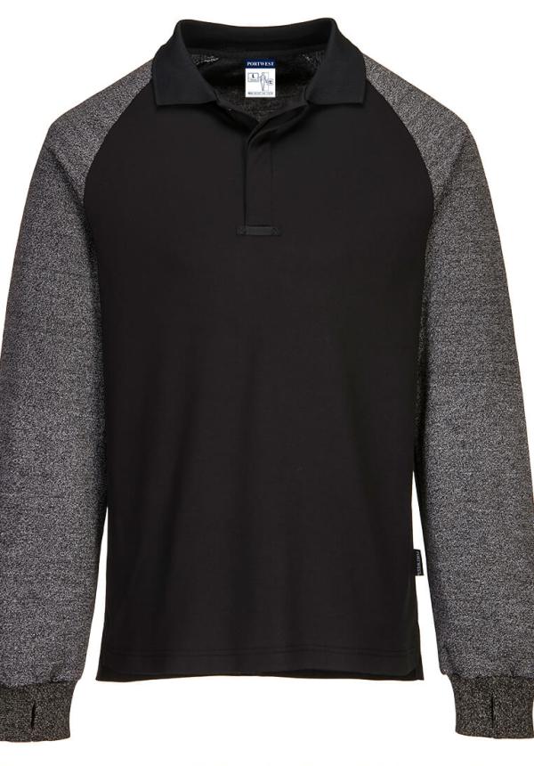 DE CR15 - Portwest Cut Resistant Sleeve Polo DE CR15 - Portwest Cut Resistant Sleeve Polo