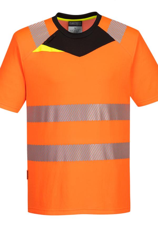 DE DX413 - Portwest DX4 Hi-Vis rövid ujjú pólóing DE DX413 - Portwest DX4 Hi-Vis rövid ujjú pólóing