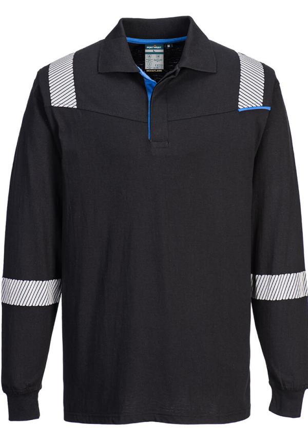 DE FR711 - Portwest WX3 Flame Resistant Long Sleeve Polo
