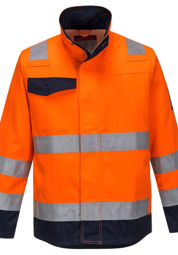 DE MV35 - Portwest Modaflame RIS narancs/navy kabát