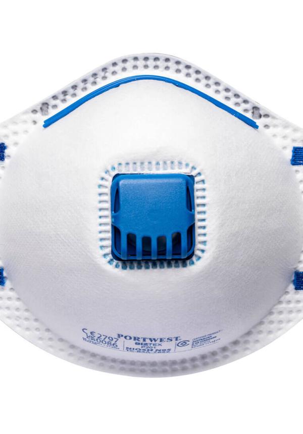 DE P201 - Portwest FFP2 szelepes pormaszk (10 db) DE P201 - Portwest FFP2 szelepes pormaszk (10 db)