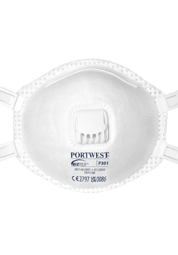 DE P301 - Portwest FFP3 szelepes pormaszk (10 db) DE P301 - Portwest FFP3 szelepes pormaszk (10 db)