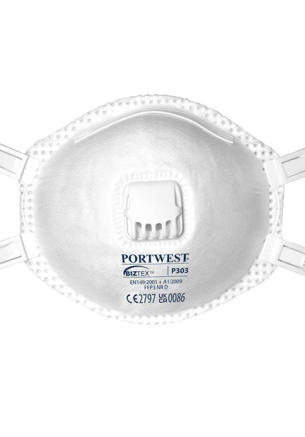 DE P303 - Portwest FFP3 szelepes Dolomit légzésvédő maszk (10 db)