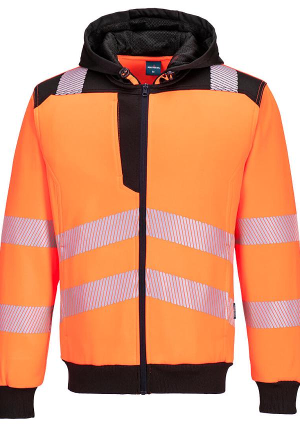DE PW327 - Portwest PW3 Hi-Vis cipzáras kapucnis pulóver