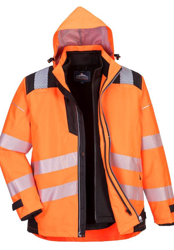 DE PW365 - Portwest PW3 Hi-Vis 3-in-1 kabát DE PW365 - Portwest PW3 Hi-Vis 3-in-1 kabát