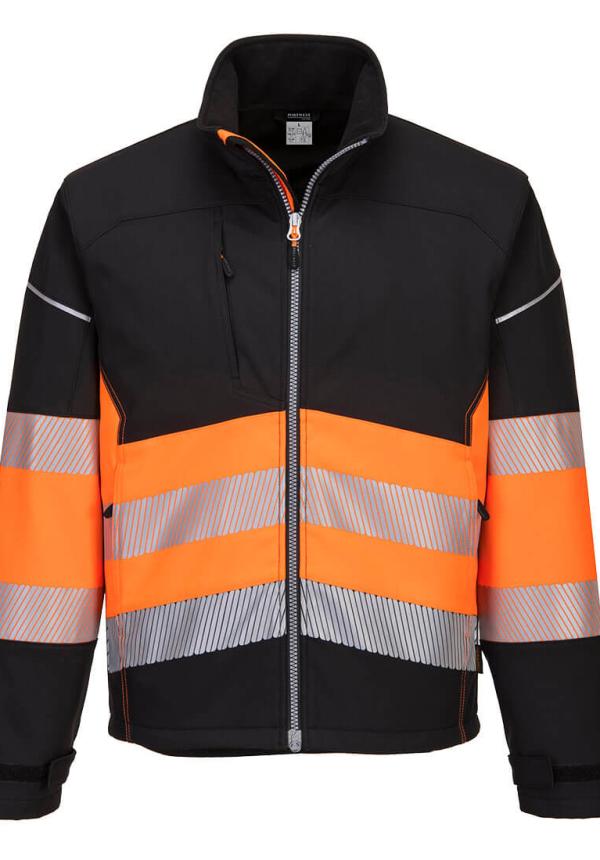 DE PW375 - Portwest PW3 Hi-Vis Class 1 Softshell kabát DE PW375 - Portwest PW3 Hi-Vis Class 1 Softshell kabát