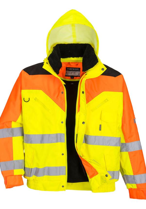 DE S464 - Portwest Jól láthatósági bomber dzseki