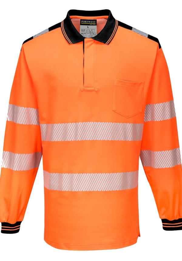 DE T184 - Portwest PW3 Hi-Vis hosszú ujjú pólóing DE T184 - Portwest PW3 Hi-Vis hosszú ujjú pólóing