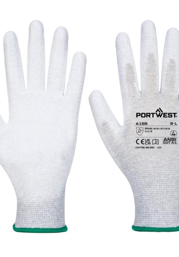 DE AB199 - Portwest ESD tenyérbevont védőkesztyű multipack (12 pár) DE AB199 - Portwest ESD tenyérbevont védőkesztyű multipack (12 pár)