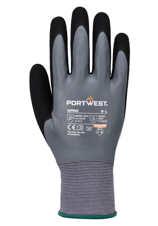 DE AP82 - Portwest Grip 15 Latex Touch Scr védőkesztyű
