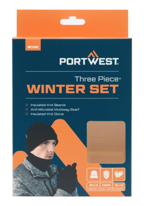 DE B035 - Portwest 3 részes téli kiegészítő szett DE B035 - Portwest 3 részes téli kiegészítő szett