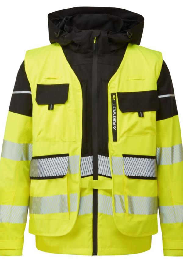 DE BX323 - Portwest Ultimate Modular Hi-Vis 3 az 1-ben esőkabát