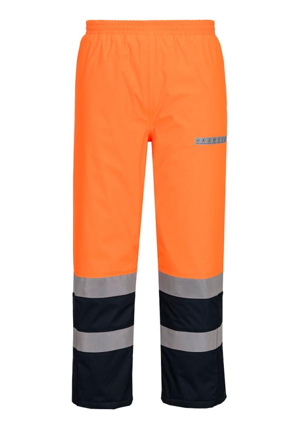 DE FR434 - Portwest Bizflame Rain+ Hi-Vis Multi-norm kontraszt lángálló téli nadrág