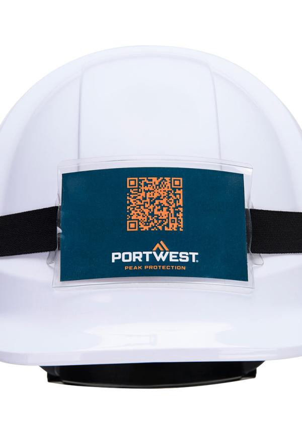 DE PA40 - Portwest Univerzális sisakra vehető azonosítókártya tartó
