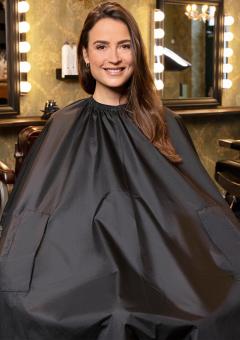 Salon Hairdresser's Cape with Hand Grips
