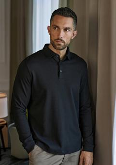 Pima Cotton Long Sleeve Polo