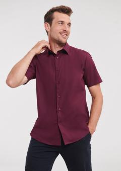 Fitted Short Sleeve Stretch Shirt