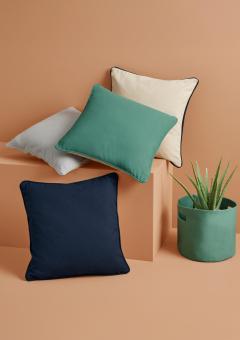 Fairtrade Cotton Piped Cushion Cover
