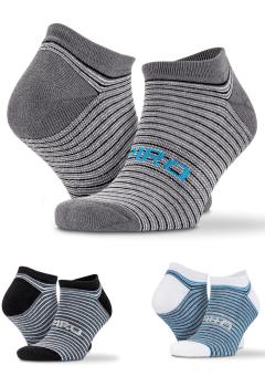 3-Pack Mixed Stripe Sneaker Socks