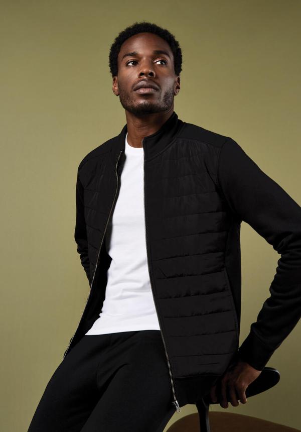 FR 21811 - Regular Fit Quilted Full Zip Sweatshirt