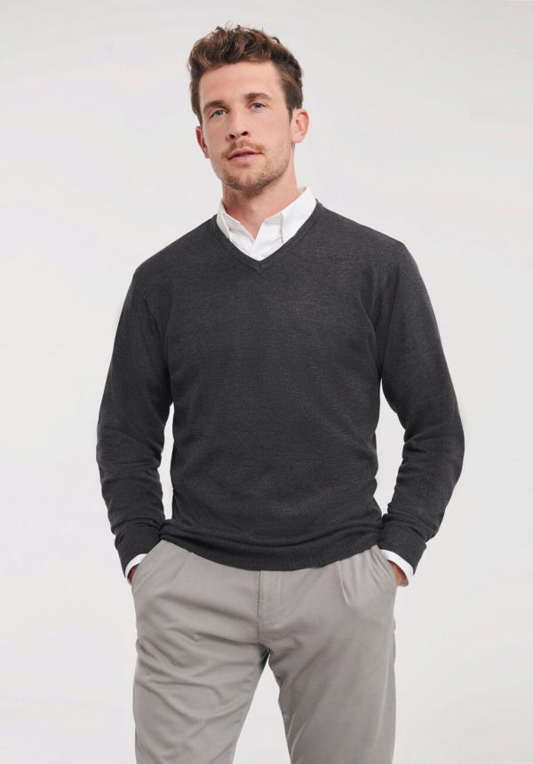 FR 76200 - Men's V-Neck Knitted Pullover