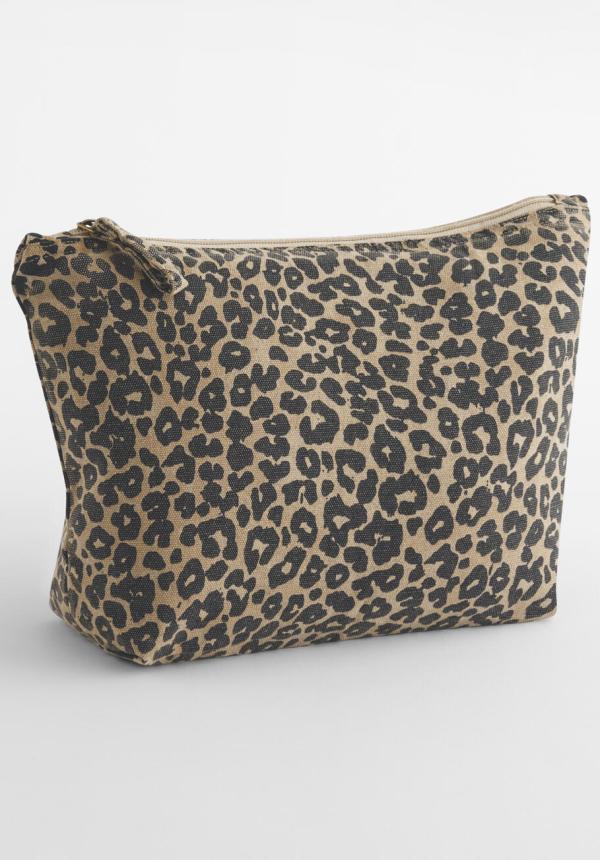 FR 95528 - Leopard Print Canvas Accessory Bag FR 95528 - Leopard Print Canvas Accessory Bag