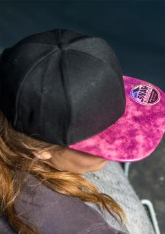 Bronx Glitter Flat Peak Snapback Cap 