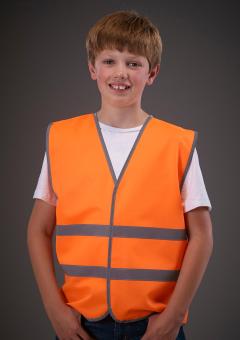 Kids Fluo Reflective Border Waistcoat