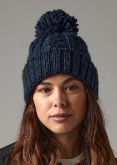 Cable Knit Melange Beanie