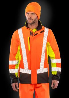 Recycled 3-Layer Printable 3-Tone Safety Softshell Recycled 3-Layer Printable 3-Tone Safety Softshell