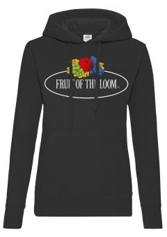 Ladies Vintage Hooded Sweat Large Logo Print Ladies Vintage Hooded Sweat Large Logo Print