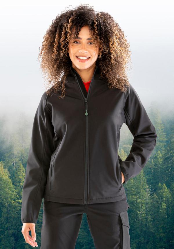 FR 21333 - Women's Recycled 3-Layer Hooded Softshell FR 21333 - Women's Recycled 3-Layer Hooded Softshell