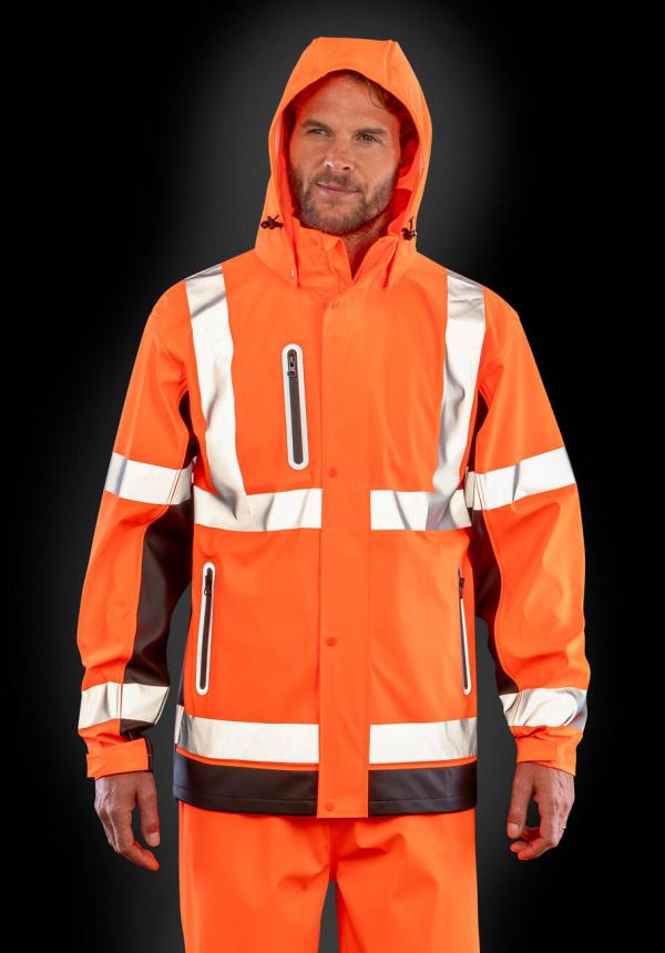 FR 21833 - Heavy Duty Prism Pu Safe/Dry Jacket FR 21833 - Heavy Duty Prism Pu Safe/Dry Jacket