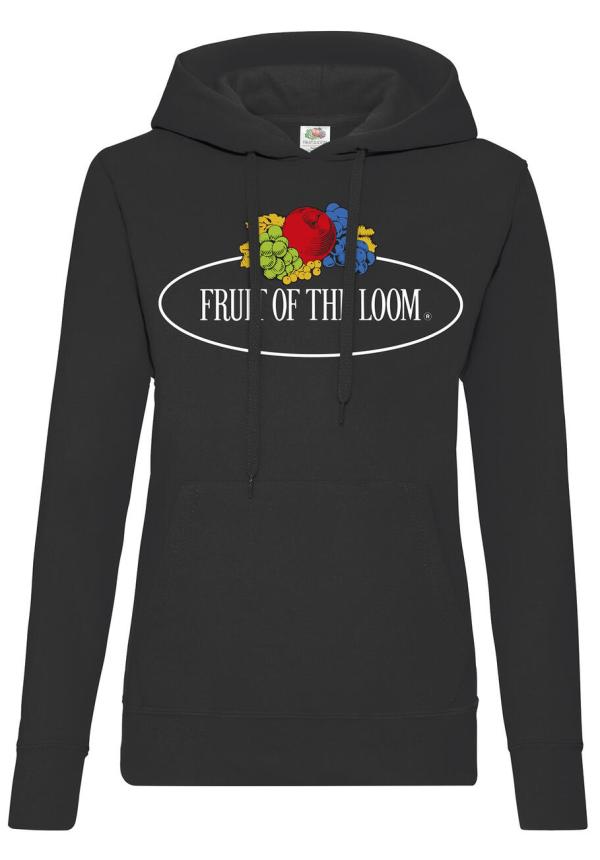 FR 22301 - Ladies Vintage Hooded Sweat Large Logo Print FR 22301 - Ladies Vintage Hooded Sweat Large Logo Print