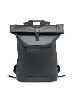 PU roll top laptop hátitáska