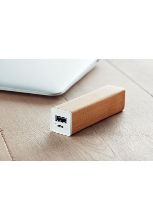 MO MO9673 - 2200 mAh bambusz powerbank MO MO9673 - 2200 mAh bambusz powerbank