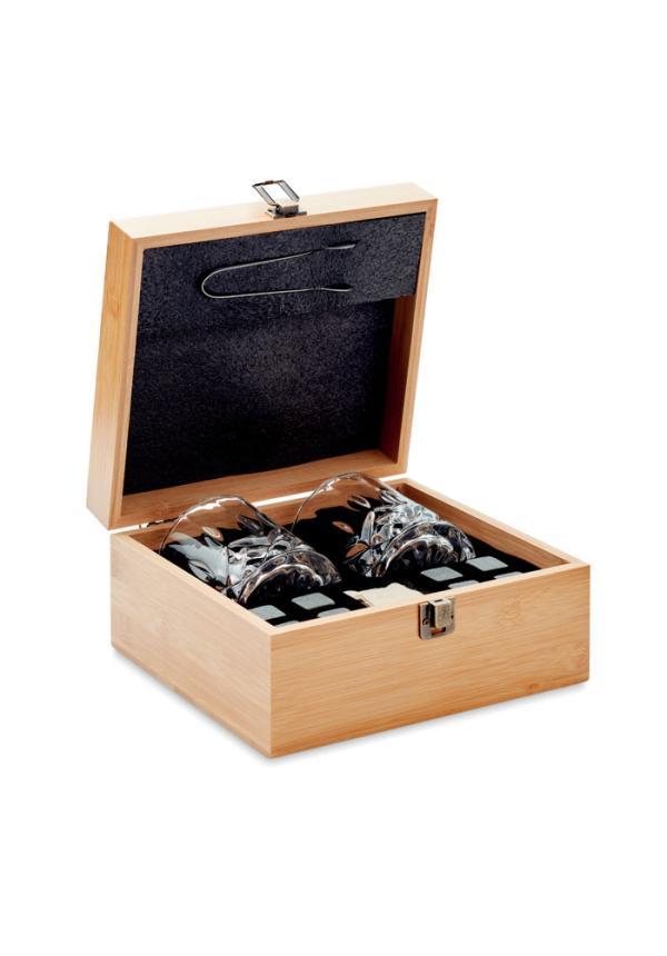 MO MO9941 - Whisky szett bambusz dobozban MO MO9941 - Whisky szett bambusz dobozban