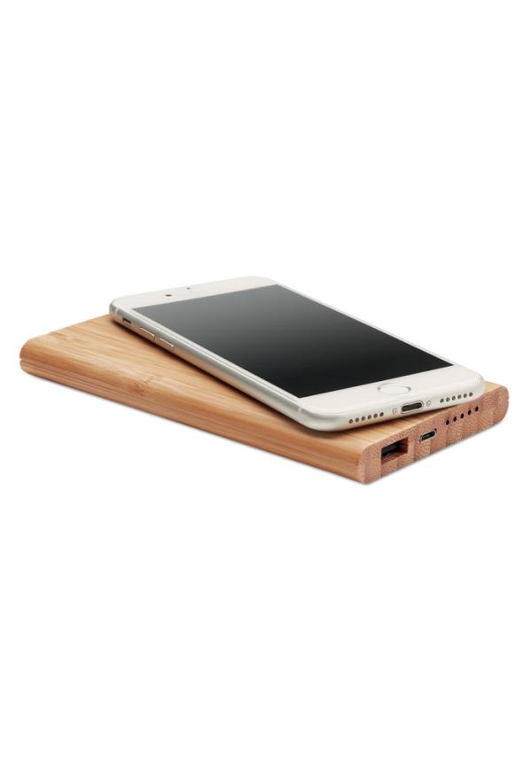 MO MO9662 - 6000 mAh bambusz v.n.powerbank