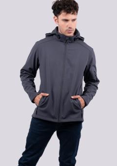 FÉRFI 3 RÉTEGŰ LEVEHETŐ KAPUCNIS SOFTSHELL DZSEKI FÉRFI 3 RÉTEGŰ LEVEHETŐ KAPUCNIS SOFTSHELL DZSEKI
