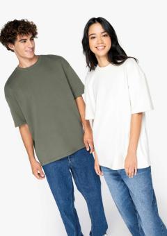 UNISZEX KÖRNYEZETBARÁT OVERSIZED FRENCH TERRY PÓLÓ