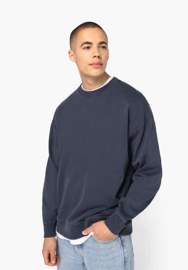 U NS447 - UNISZEX MOSOTT HATÁSÚ OVERSIZED KÖRNYAKAS PULÓVER U NS447 - UNISZEX MOSOTT HATÁSÚ OVERSIZED KÖRNYAKAS PULÓVER