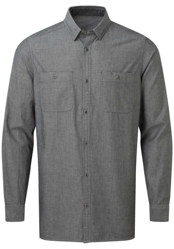 U PR247 - FÉRFI ORGANIKUS PAMUT CHAMBRAY FAIRTRADE ING U PR247 - FÉRFI ORGANIKUS PAMUT CHAMBRAY FAIRTRADE ING
